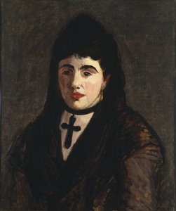 Donna spagnola con croce nera da Édouard Manet