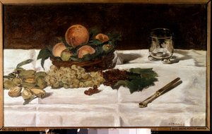 Natura morta, frutta su un tavolo da Édouard Manet