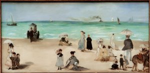 Sulla spiaggia di Boulogne-sur-Mer da Édouard Manet