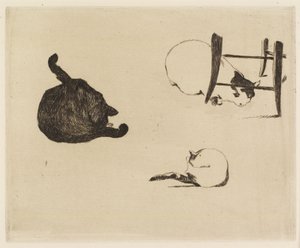 I gatti, 1869 da Édouard Manet