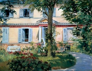 La casa a Rueil, 1882 da Édouard Manet
