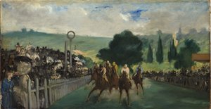 Le corse a Longchamp, 1866 da Édouard Manet