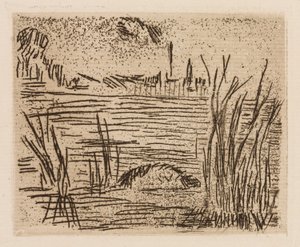 Il fiume nella pianura, tavola 4 da Le Fleuve da Édouard Manet