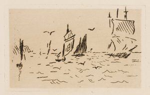 Il mare, tavola 7 da Le Fleuve da Édouard Manet