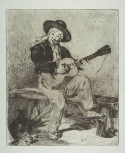 Il Cantante Spagnolo Le Guitarrero da Édouard Manet