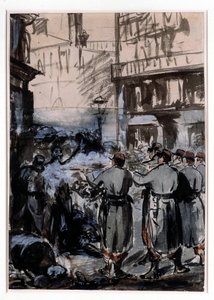 Città del 1871: la barricata da Édouard Manet