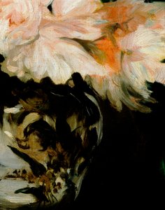 Vaso di peonie su doccia a piede, (dettaglio) da Édouard Manet