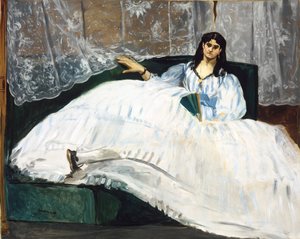 Donna con ventaglio da Édouard Manet
