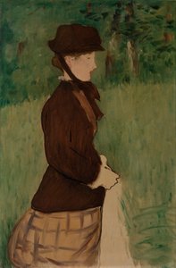 Giovane donna in un giardino, 1879
