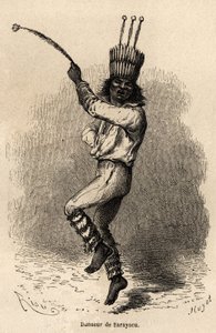 Una danzatrice a Sarayacu (Perù) da Edouard Riou