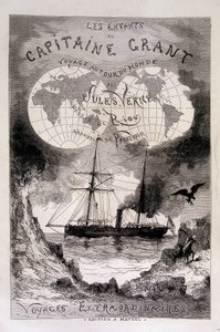 Frontespizio "I figli del capitano Grant" di Jules Verne