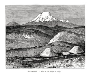 Monte Chimborazo, Ecuador, XIX secolo da Edouard Riou