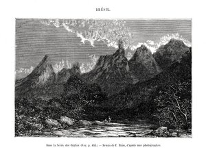 Serra dos Órgãos, Brasile, XIX secolo da Edouard Riou