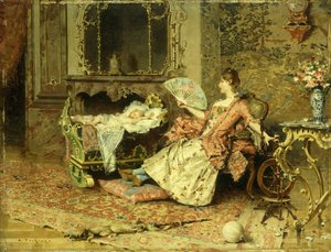 Guardando il bambino da Edouard Toudouze