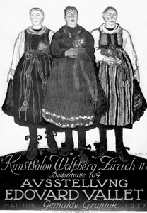 Svizzera Poster Edouard Vallet 1917