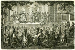Veduta di una rappresentazione dell