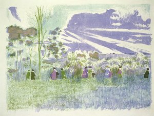 Attraverso i campi, 1898-99 da Edouard Vuillard