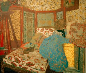 La signora blu con bambino da Edouard Vuillard