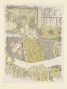 Giardino di fronte allo studio da Edouard Vuillard