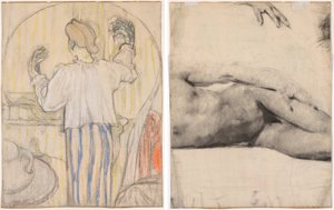 Davanti allo specchio da Edouard Vuillard