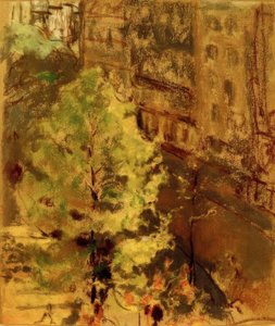 Il giardino Berlioz, effetto di sole mattutino