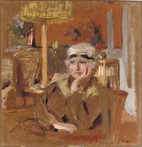 Lucy Hessel con un nastro di velluto nero, c.1921-25 da Edouard Vuillard