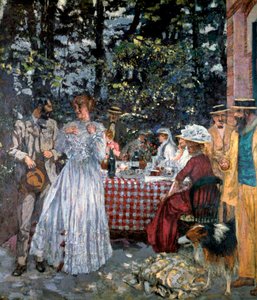 Pranzo a Vasouy, 1901 da Edouard Vuillard