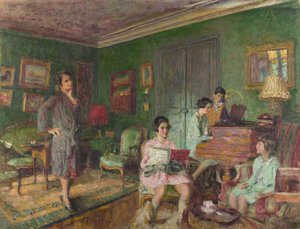 Madame André Wormser e i suoi figli, 1927 da Edouard Vuillard