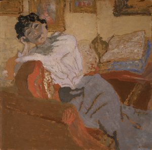 Madame Hessel sul divano da Edouard Vuillard