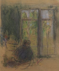 Madame Vuillard alla finestra, 1915 da Edouard Vuillard