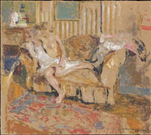 Nudo nel salone a righe, c. 1905