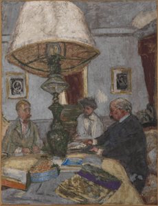 Sotto la grande lampada a Saint-Jacut da Edouard Vuillard