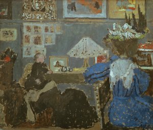 La donna in blu, 1890 da Edouard Vuillard
