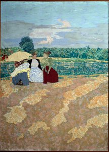 I giardini pubblici: La conversazione (al centro) (dettaglio del trittico) da Edouard Vuillard