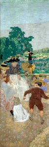I giardini pubblici: Le infermiere (a sinistra) (dettaglio del trittico)