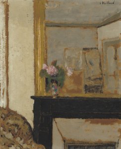 Vaso di fiori su un caminetto, c.1900 da Edouard Vuillard