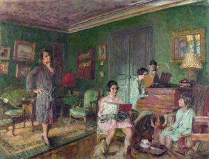 Madame Andre Wormser e i suoi figli da Edouard Vuillard