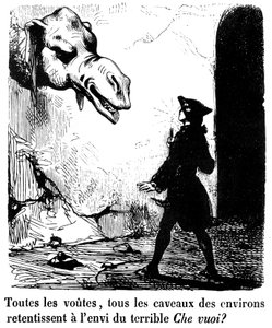 Illustrazione per il romanzo "Le Diable amoureux" di Jacques Cazotte da Edouard de Beaumont
