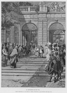 Il Ritorno di Pio VII da Edouardo Matania