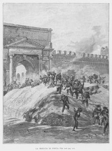 La Breccia Di Porta Pia da Edouardo Matania