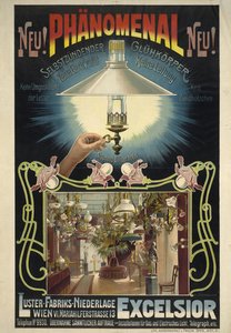 Excelsior. Corpo incandescente autoaccendente, ca 1895-1900 da Eduard Döcker
