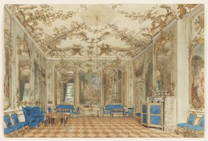 Sala da concerto del Palazzo Sanssouci, Potsdam, Germania