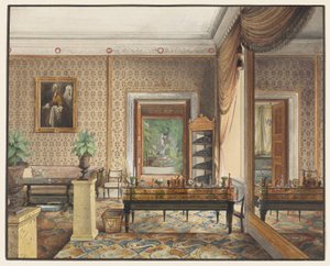 Lo studio del principe Karl di Prussia da Eduard Gaertner