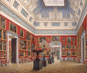 Interni del Nuovo Ermitage. La Sala della pittura fiamminga, 1854 da Eduard Hau