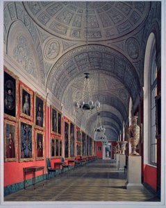 Il nuovo Ermitage, la galleria Romanov, ala nord da Eduard Hau