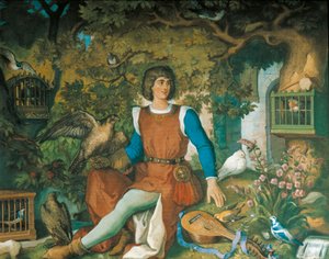 Ritratto di Walther von der Vogelweide, dalla Saga di Tannhauser