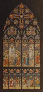 Progetto per una vetrata della Votivkirche a Vienna da Eduard Jakob von Steinle