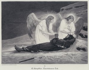 La morte di Tannhauser (incisione) da Eduard Kaempffer