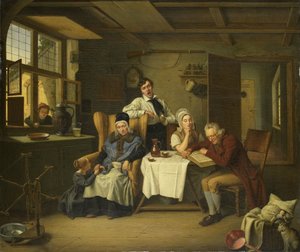 Lettura della Bibbia da Eduard Karl Gustav Lebrecht Pistorius