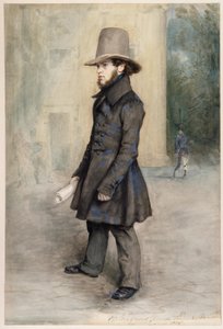 Tedesco: Adolph von Menzel con cappello Biedermeier